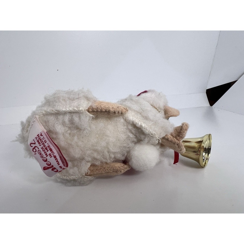 Vintage 1992 Annalee Christmas Lamb Sheep Santa Hat Bell USA - Picture 8 of 9